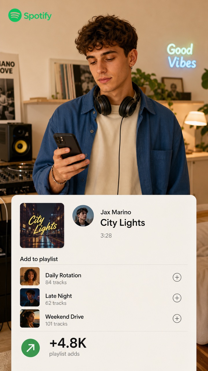 Spotify Playlist Hinzufügungen kaufen Spotify Playlist Hinzufügungen kaufen