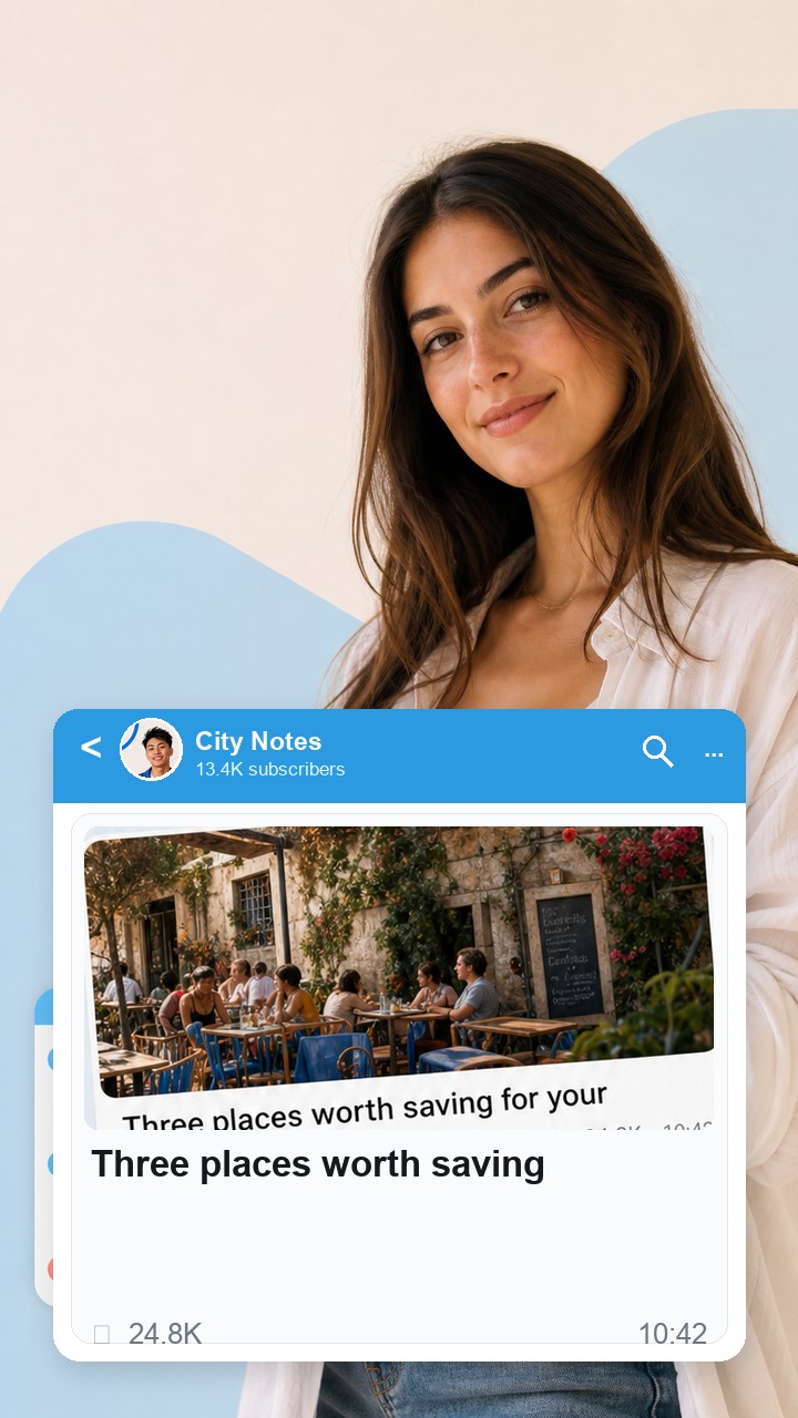 Telegram content met een groeiend aantal views Telegram content met een groeiend aantal views