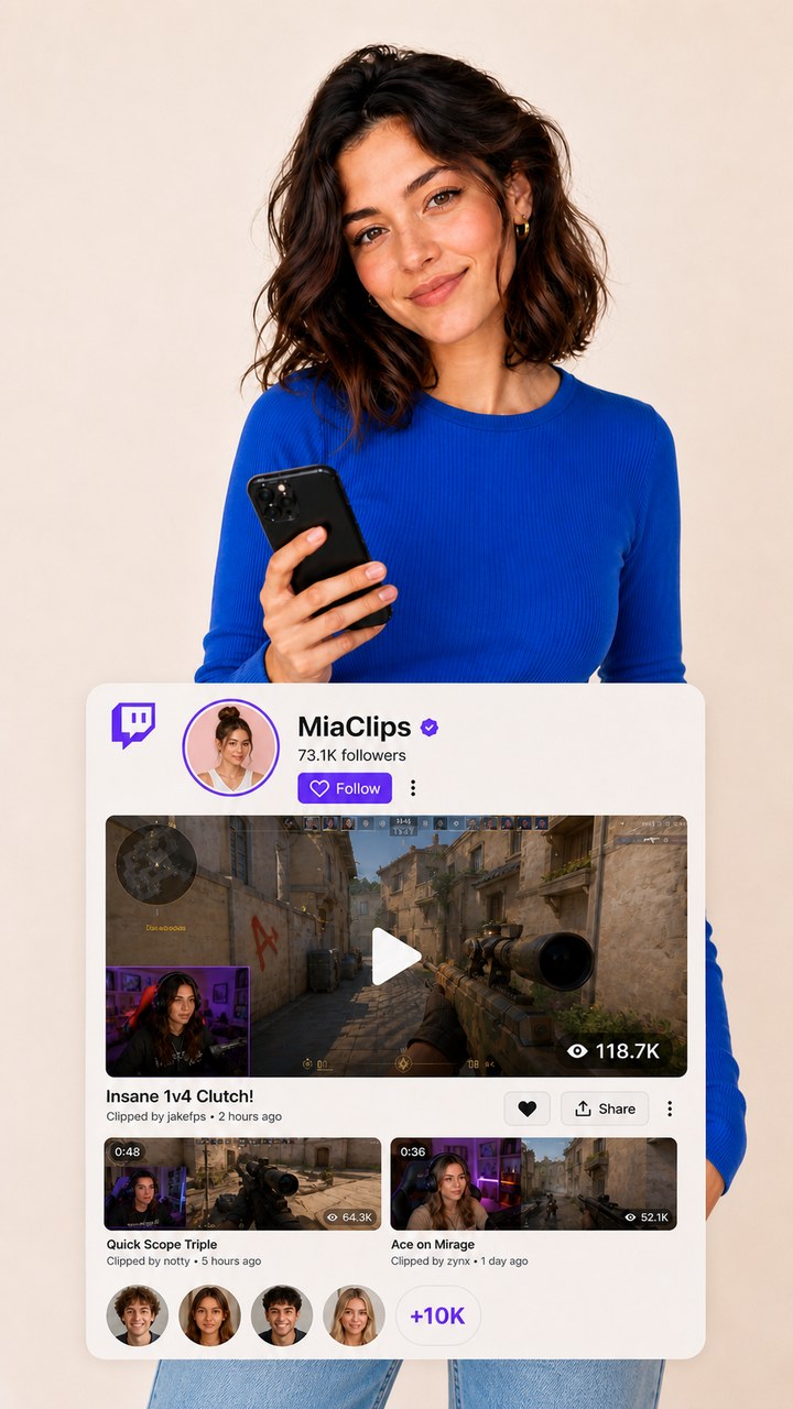 Compra visualizzatori di clip Twitch Compra visualizzatori di clip Twitch