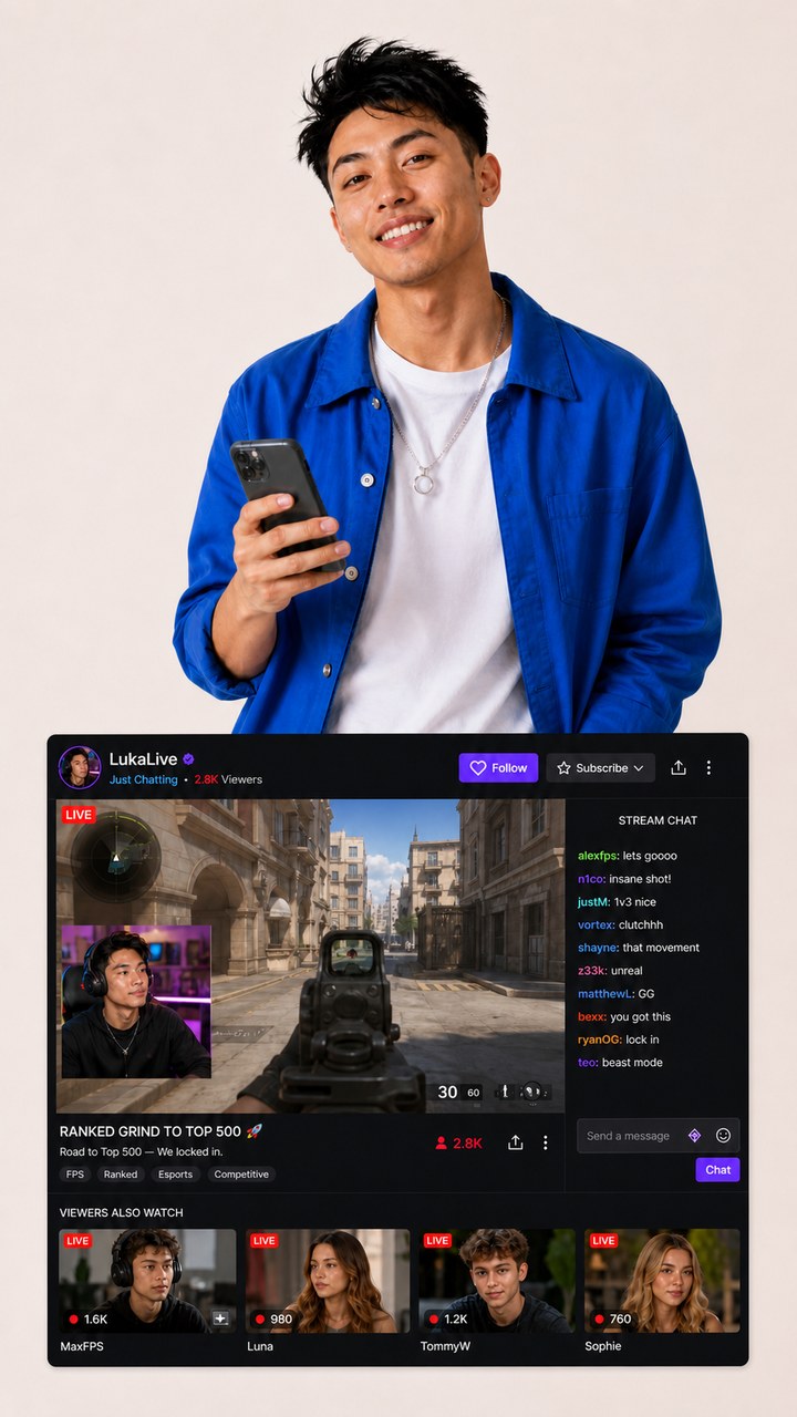 Cumpără spectatori live pentru Twitch Cumpără spectatori live pentru Twitch