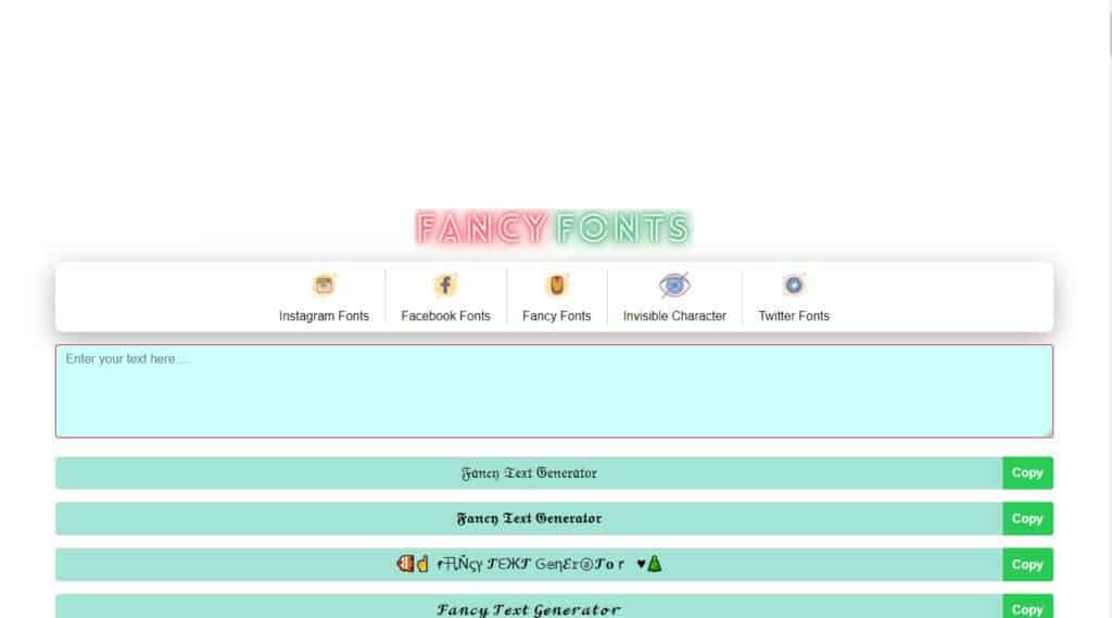 FancyFonts → Social Kings Grow your following FancyFonts