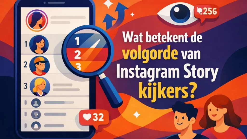 Wat betekent de volgorde van Instagram Story kijkers?