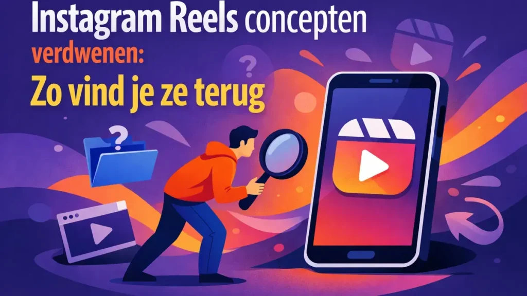 Instagram Reels concepten verdwenen: zo vind je ze terug