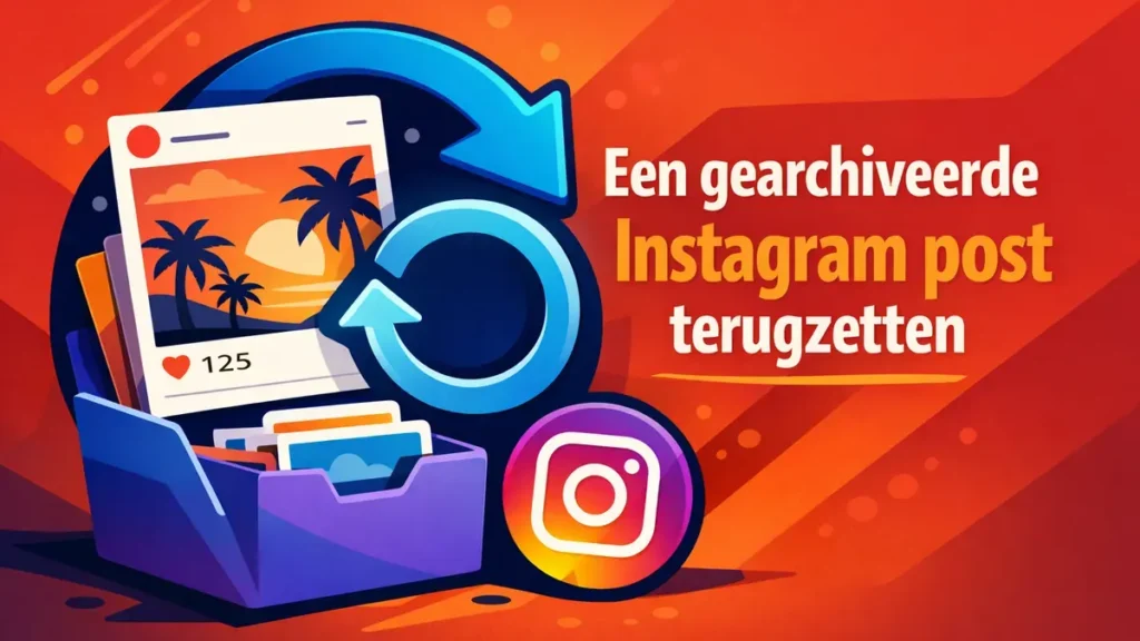 Een gearchiveerde Instagram post terugzetten