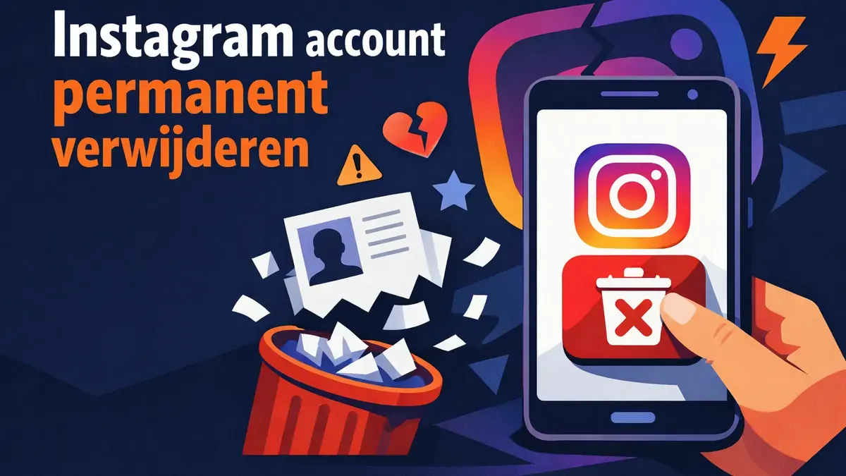 Instagram account permanent verwijderen