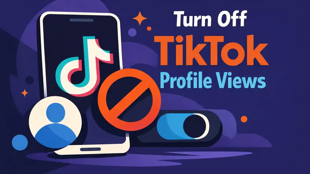 TikTok profielweergaven uitzetten