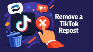 Een TikTok repost verwijderen