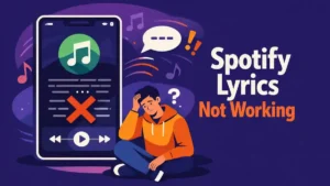 Spotify songteksten werken niet