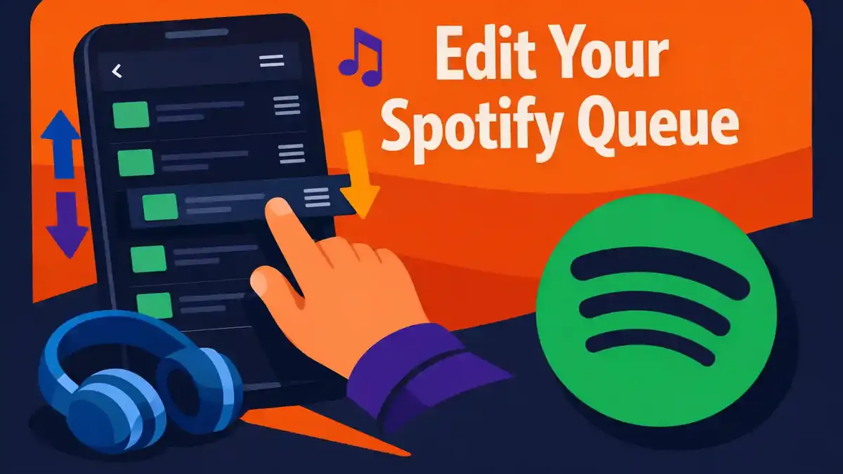 De wachtrij van Spotify aanpassen