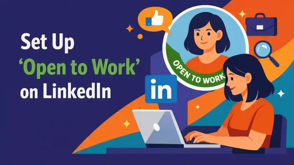 Open to Work instellen op LinkedIn
