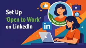 Open to Work instellen op LinkedIn
