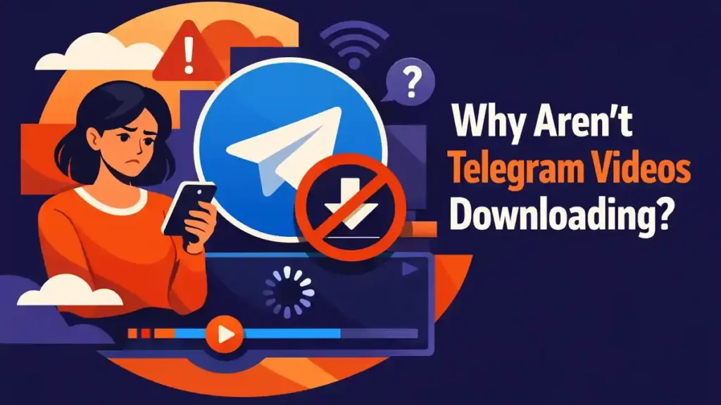Waarom downloaden Telegram video’s niet?