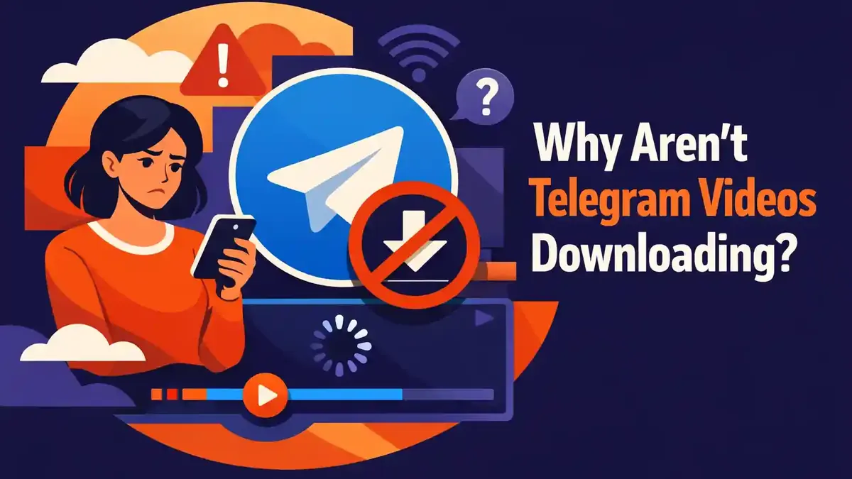 Waarom downloaden Telegram video’s niet?