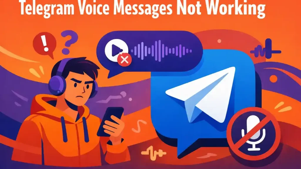 Telegram spraakberichten werken niet