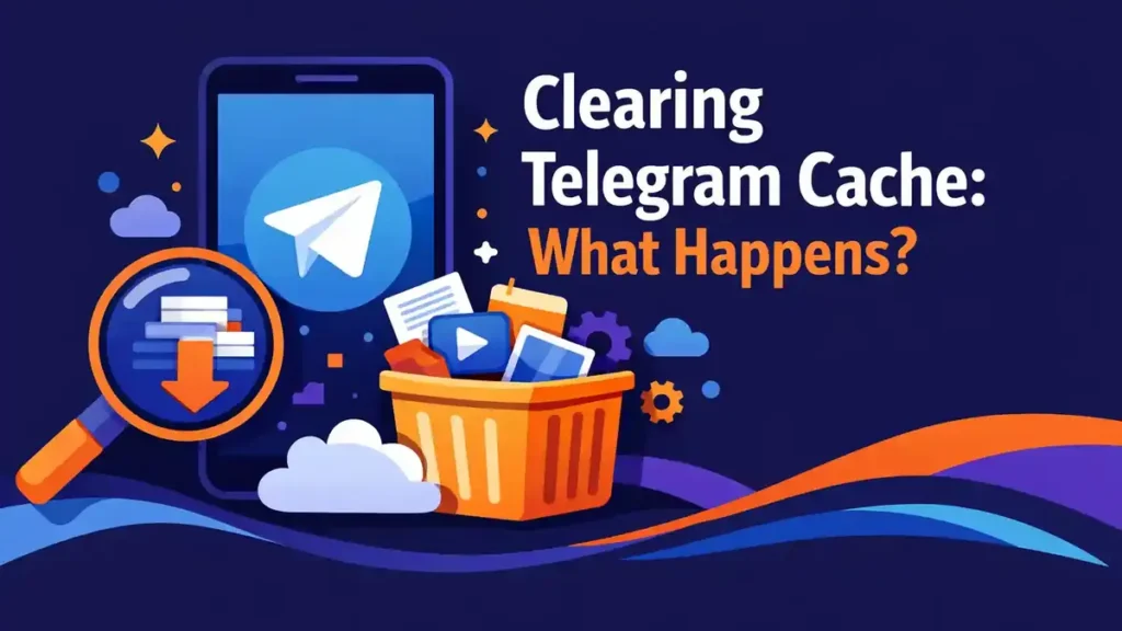 Telegram cache wissen: wat gebeurt er?
