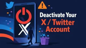 Je X/Twitter account deactiveren