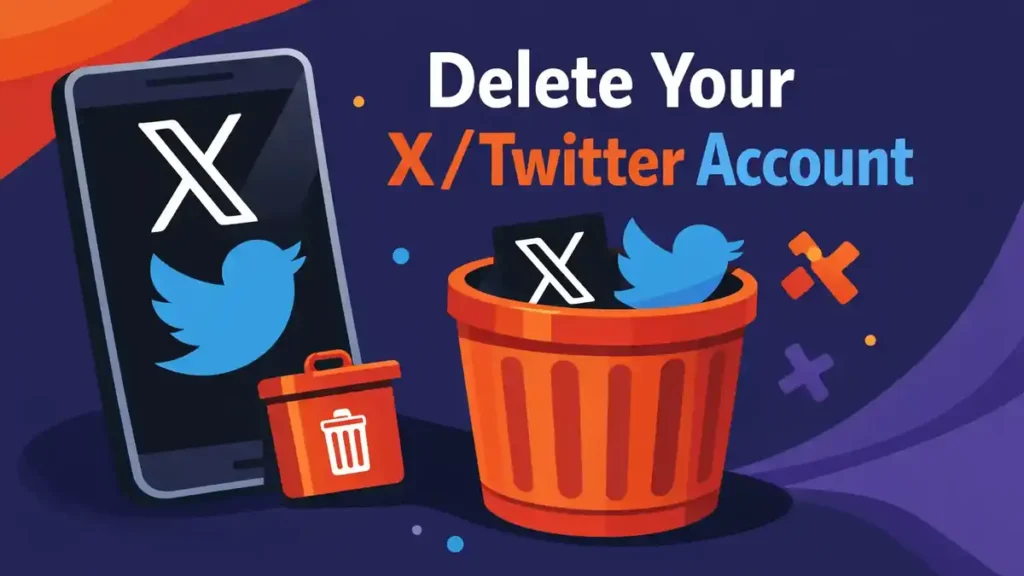 Een X/Twitter account verwijderen